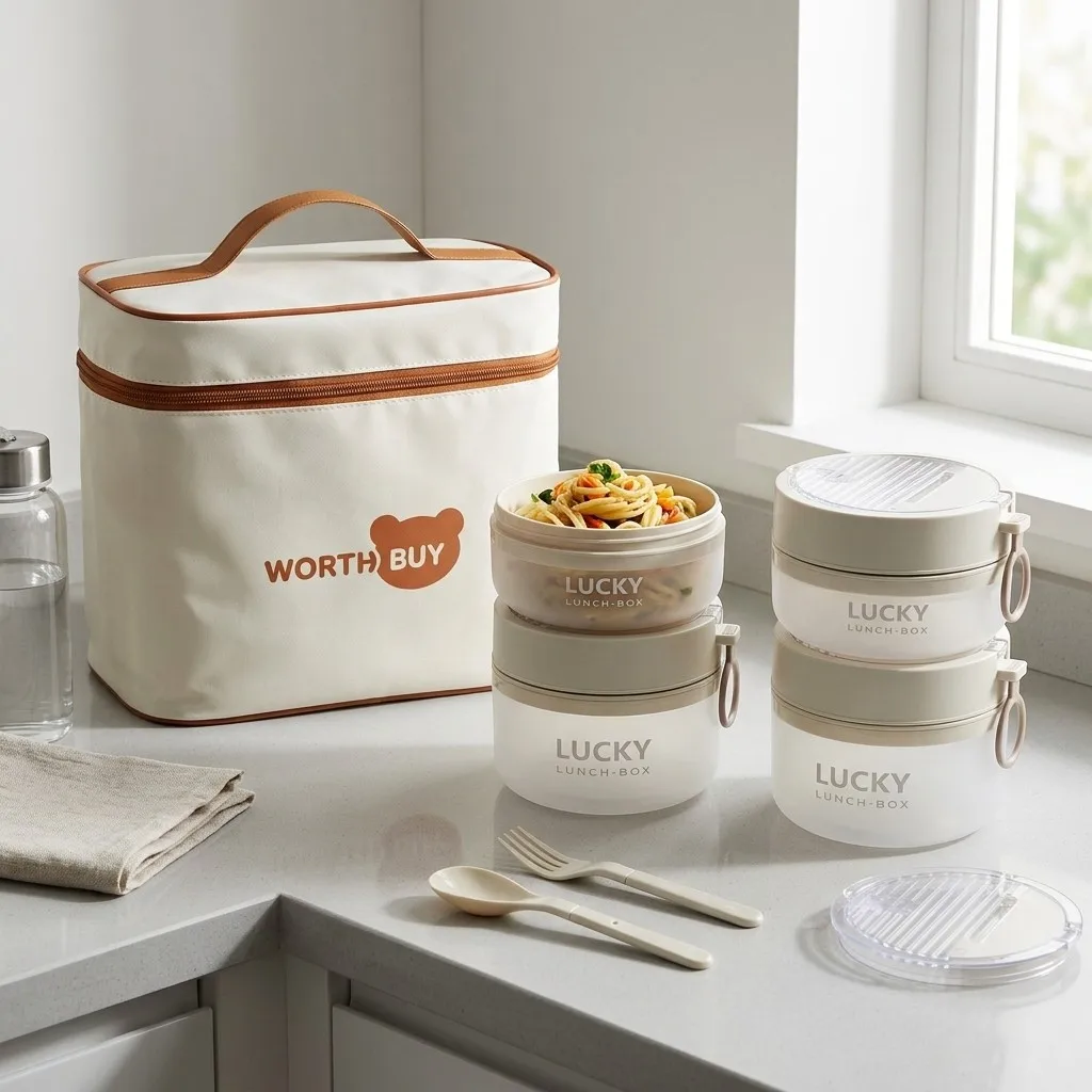 Meal Prep Or Prep Meal - Juego de recipientes apilables de plástico