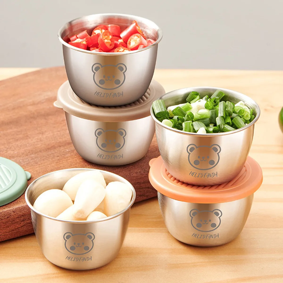 Sauce Dipping Cup - Recipientes de acero inoxidable 304 para