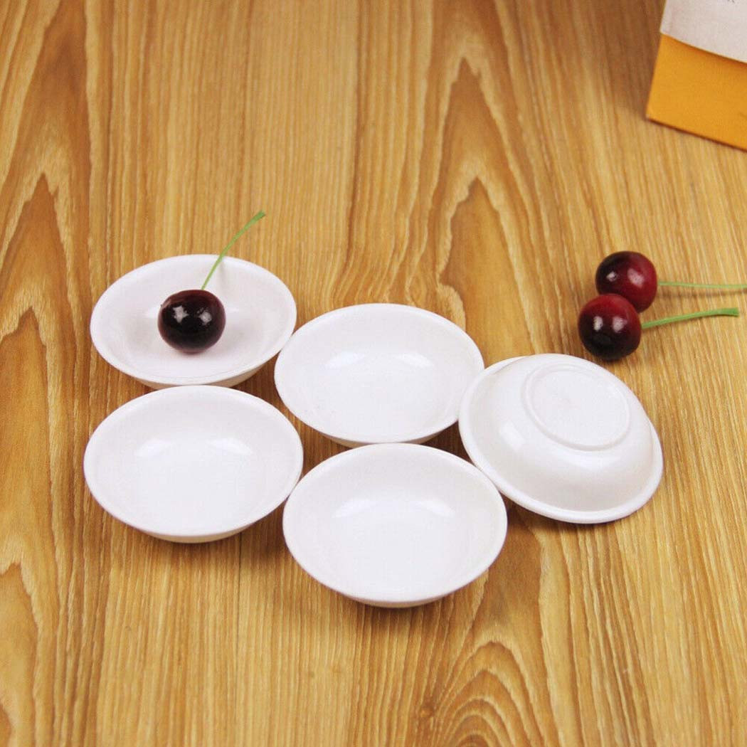 Sauce Dipping Cup - Platos de plástico blanco para salsa,