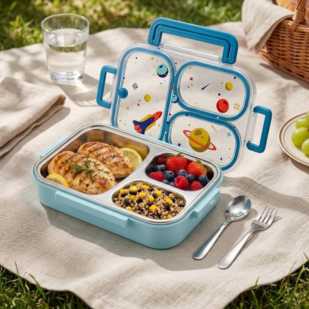 Meal Prep Bowl - Lonchera Bento de 900 ml, Linda,