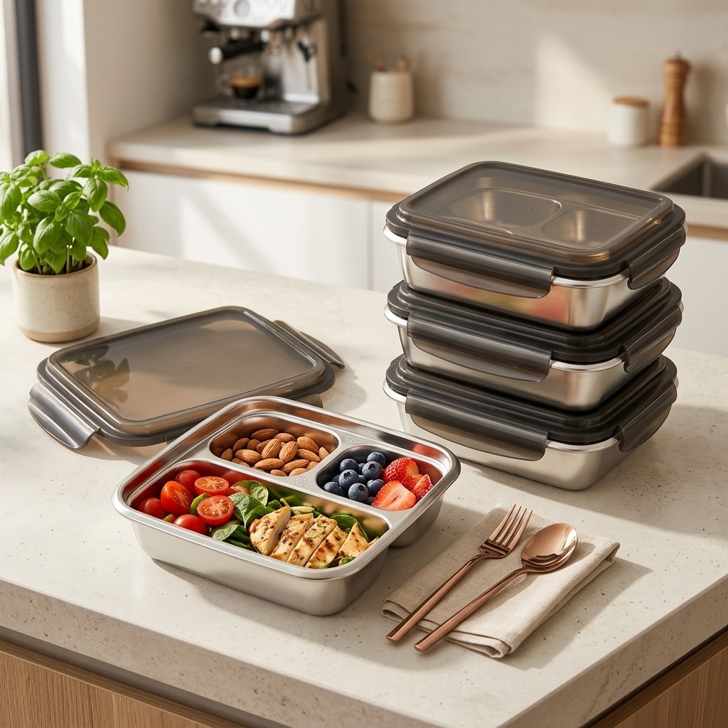 Contenedor de almuerzo de gran - Meal Prep Bowl reseña y precio