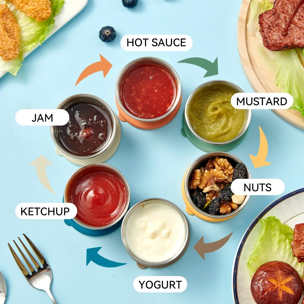 Recipientes de acero inoxidabl - Sauce Dipping Cup reseña y precio