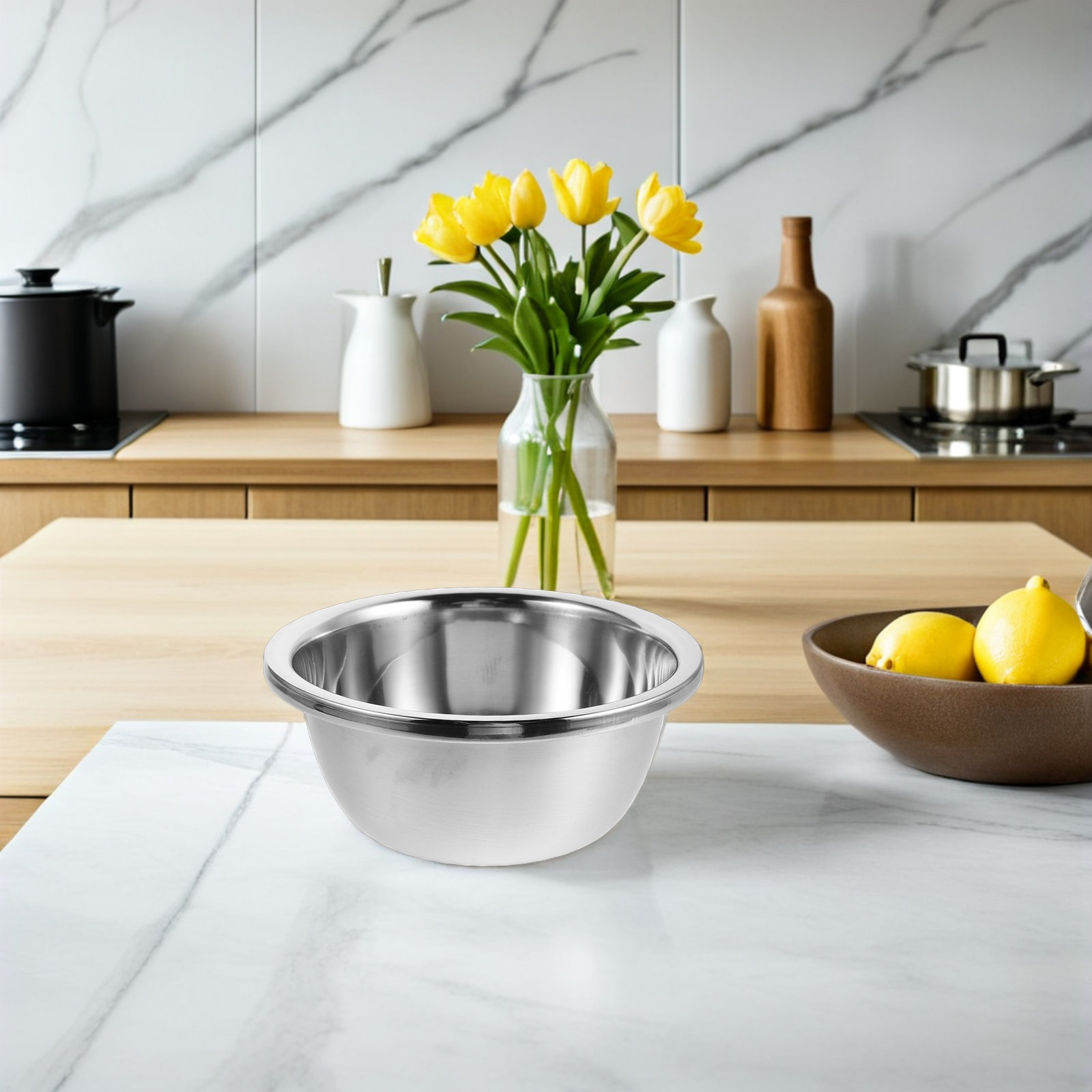Juego de 4 cuencos de acero in - Meal Prep Bowl reseña y precio